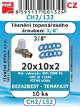 CH2/132   SADA 20x10x2  3/8" ventil topení TEMAFAST 10ks