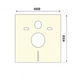 G4/3371  Izolační deska k závěsnému WC 420x400x4 volně