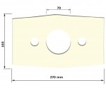 G4/99  Těsnění mezi WC kombi nádrž a mísu  typ C  pěnový poreten