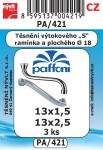 PA/421   SADA průměr 18mm  Paffoni  výtokové rameno NBR pryž 3ks