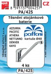 PA/425   SADA  AZ/PC/AH  těsnění Paffoni  dřez. stoj . bat 3ks