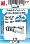PA/431  SADA přepínače vanové baterie  těsnění Paffoni  8ks
