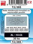 T2/265  SADA těs. na nejrůz. použití pro kutily  AL hlinik 30ks