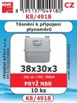 K8/4918 SADA těsnění ploché připojení plynoměrů NBR 38x30x3 10ks