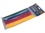 U/4424  Stahovací pásky  - nylon, barevné, 2,5x100mm 4x25ks