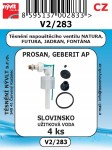 V2/283   SADA těsnění napouštěcího ventilu WC PROSAN  4ks